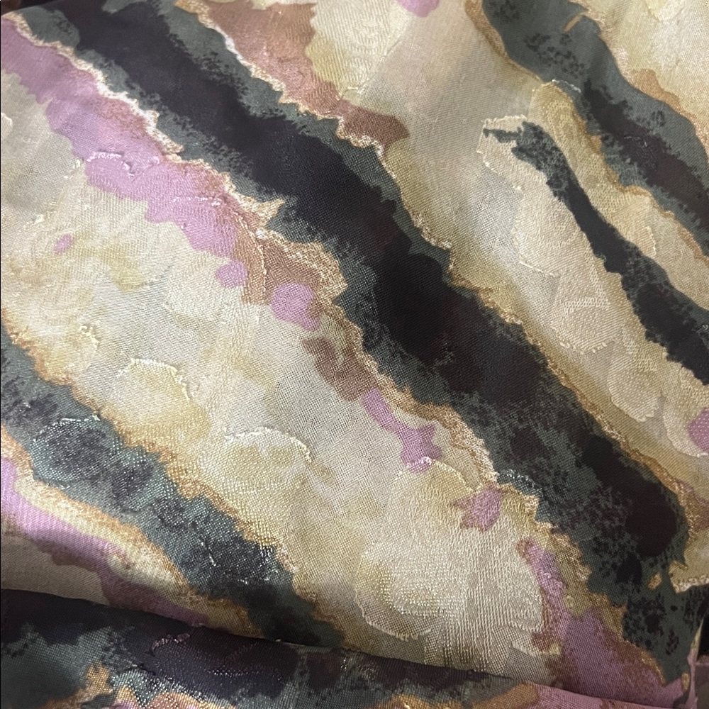 NKN Nekane Camel Mauve Black Animal Print Faux Wrap Midi Dress Small Reg. $197 - Picture 12 of 15